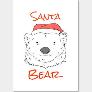 SANTA BEAR Posters and Art